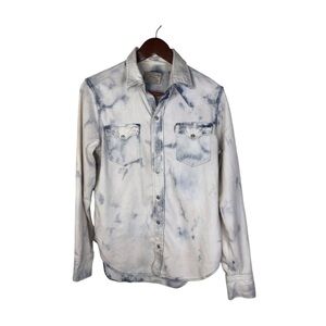 Vintage Polo Ralph Lauren Carson Acid Washed Long Sleeve Shirt Size Medium.